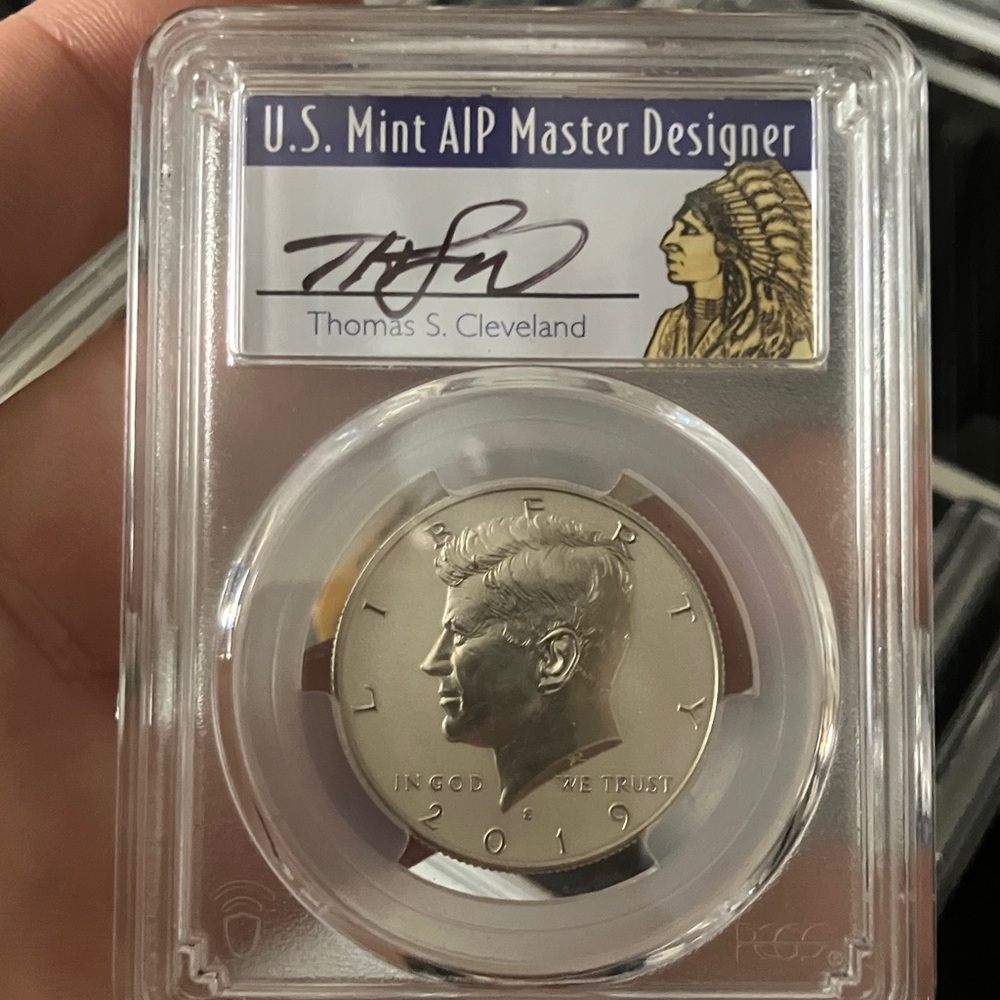 5 Coin set of Signed Thomas Cleveland